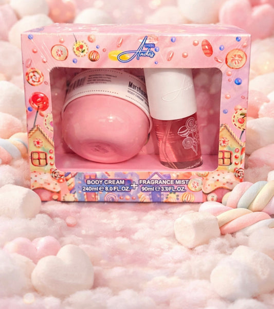 Coffret Marshmallow - Crème pour le corps & brume parfumée