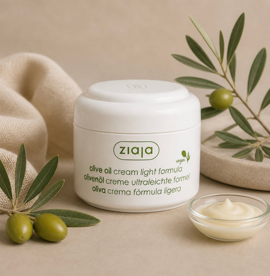 CRÈME VISAGE LÉGÈRE À L’HUILE D’OLIVE 🫒