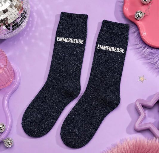 CHAUSSETTES PAILLETÉES EMMERDEUSE