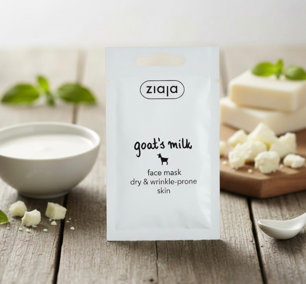 Masque Visage Lissant & Hydratant – Lait de Chèvre (Ziaja)