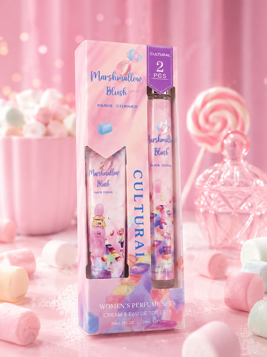 🍬 MARSHMALLOW BLUSH - SET CRÈME MAINS & PARFUM 🍬