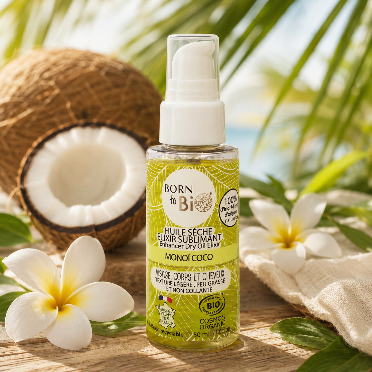 HUILE SÈCHE CHEVEUX & CORPS MONOÏ COCO 🌴☀️🥥