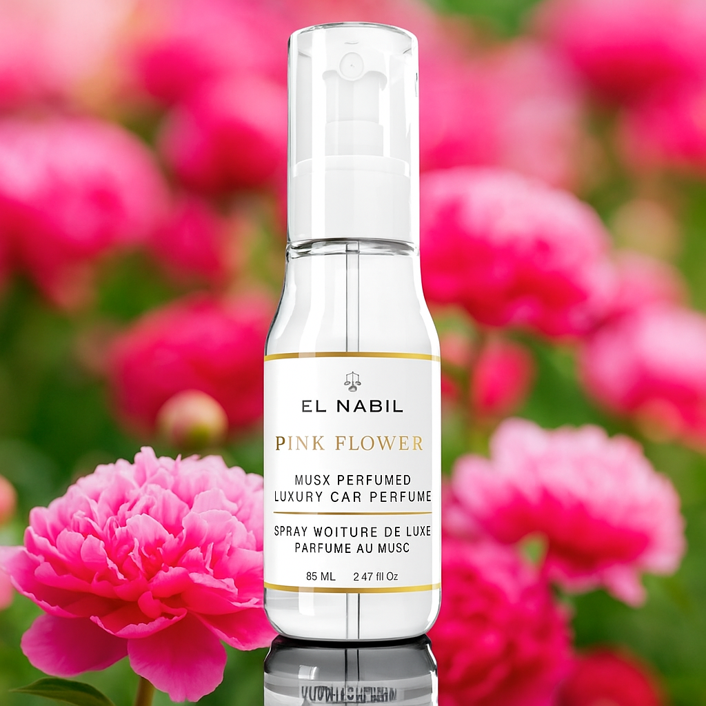 Spray Parfumé pour Voiture – Senteur Musc Pink Flower 85 ml | El Nabil