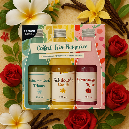 Coffret Trio – Bain Moussant, Gel Douche & Gommage (200 ml)